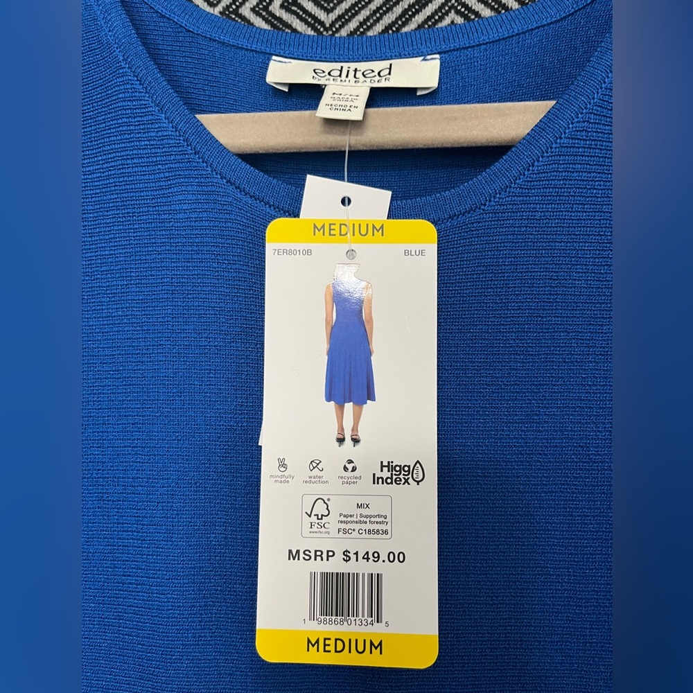 Edikted Vibrant Blue Knit Dress